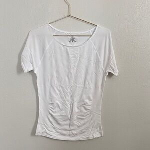 White Short Sleeve Compression Tee